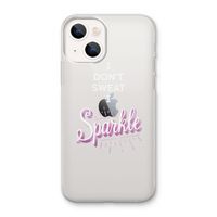 Sparkle quote: iPhone 13 mini Transparant Hoesje