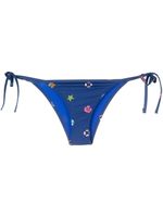 Moschino bas de bikini à imprimé graphique - Bleu