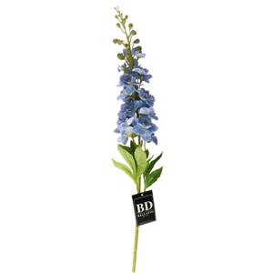 Kunstbloem Ridderspoor/delphinium Roland - 87 cm - blauw - kunst zijdebloemen