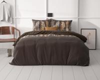 Sleeptime Chocolate feathers Bruin 200 x 200/220 cm