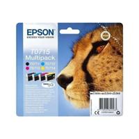 EPSON Multipack T0715 - Cheetah - Zwart, Cyaan, Magenta, Geel