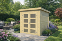 Blokhut Bart 200x200 cm 28mm vuren blank- - -