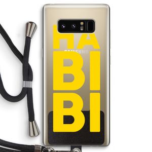 Habibi Majorelle : Samsung Galaxy Note 8 Transparant Hoesje met koord