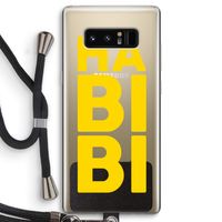 Habibi Majorelle : Samsung Galaxy Note 8 Transparant Hoesje met koord