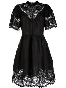 Ulla Johnson robe Tallulah à détails en dentelle - Noir