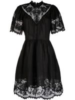 Ulla Johnson robe Tallulah à détails en dentelle - Noir