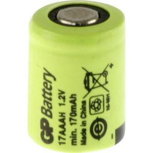 GP GP17AAAH Speciale oplaadbare batterij 1/3 AAA Flat-top NiMH 1.2 V 170 mAh