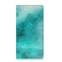 Bookcase Samsung Galaxy S23 Plus Painting Blue - thumbnail