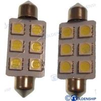 Bombilla led festoon GS10528 - BOMBILLA FESTON 6LED 1,3W 10/30V (2