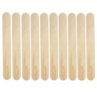 Hobby/knutsel Ijslollie stokjes - 150x - naturel - 20 x 2,5 cm - knutsel houtjes