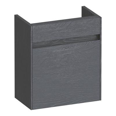 Brauer Inspire Fonteinkast - 40 cm - 1 Deur - Greeploos - Linksdraaiend - Timber Grey