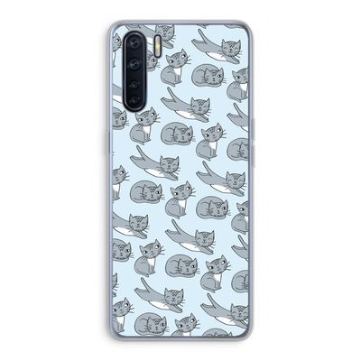 Poezen: Oppo A91 Transparant Hoesje
