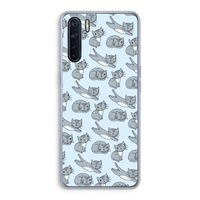 Poezen: Oppo A91 Transparant Hoesje