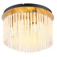 Globo Gouden plafondlampGorley met glas Ø 32cm - 15698DM