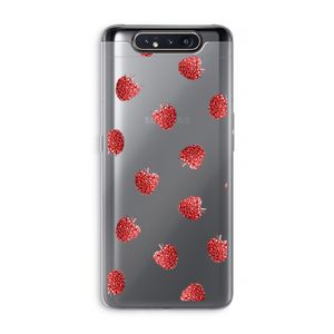 Framboosjes: Samsung Galaxy A80 Transparant Hoesje