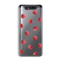 Framboosjes: Samsung Galaxy A80 Transparant Hoesje