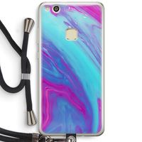 Zweverige regenboog: Huawei Ascend P10 Lite Transparant Hoesje met koord