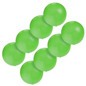 Set van 8x stuks groot formaat groene ballon met diameter 60 cm