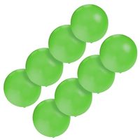 Set van 8x stuks groot formaat groene ballon met diameter 60 cm