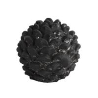 Countryfield beeld dennenappel donato s zwart 11 cm | 8 stuks