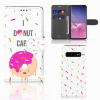 Samsung Galaxy S10 Book Cover Donut Roze