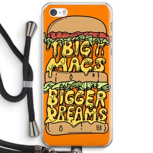 Big Macs Bigger Dreams: iPhone 5 / 5S / SE Transparant Hoesje met koord