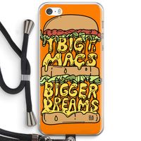 Big Macs Bigger Dreams: iPhone 5 / 5S / SE Transparant Hoesje met koord