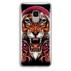 Tiger and Rattlesnakes: Samsung Galaxy S9 Transparant Hoesje