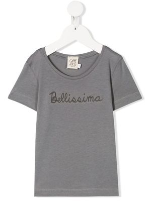 Caffe' D'orzo t-shirt à logo imprimé - Gris