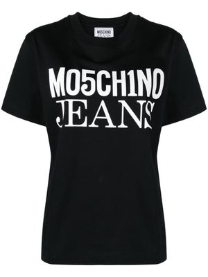 Moschino t-shirt en coton à logo imprimé - Noir