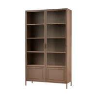 Woood Ronja vitrinekast metaal Military Brown