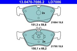 ATE Remblokset 13.0470-7086.2