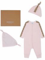 Burberry Kids trousseau de naissance à carreaux Vintage Check - Rose - thumbnail