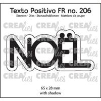 Crealies • texto positivo snijmallen noël