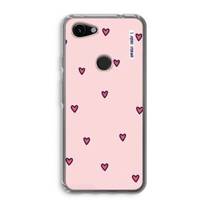 Hartjes: Google Pixel 3a Transparant Hoesje