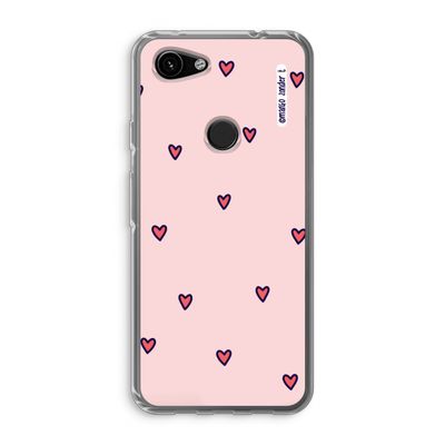 Hartjes: Google Pixel 3a Transparant Hoesje