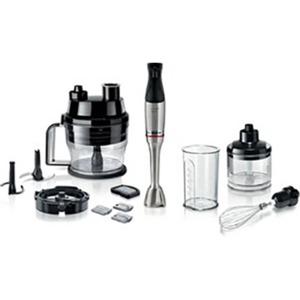 Bosch Haushalt ErgoMaster Serie 6 Staafmixer 1200 W Met maatbeker, Met mixbeker, Multifunctioneel, Met garde, BPA-vrij RVS, Zwart