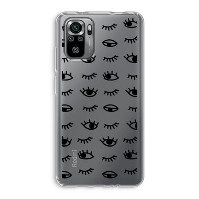 Eye pattern #2: Xiaomi Redmi Note 10S Transparant Hoesje