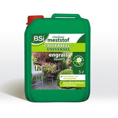 BSI - Universele meststof - Voor binnen- en buitenplanten - Met sporenelementen - Gezondheid en bloei - 5L - UAB