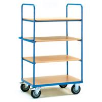 Fetra Hauptartikel 8302 Etagewagen Universeel Staal Poedercoating Laadvermogen (max.): 500 kg Stralend blauw (RAL 5007)