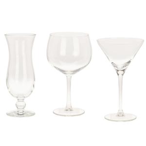 Cocktails maken glazen set - 12x stuks - 3 verschillende soorten   -
