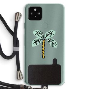 Palmboom: Pixel 5a 5G Transparant Hoesje met koord