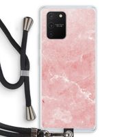 Roze marmer: Samsung Galaxy S10 Lite Transparant Hoesje met koord Roze marmer: Samsung Galaxy S10 Lite Transparant Hoesje met koord