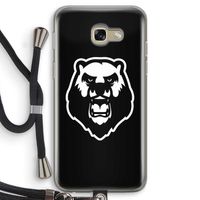 Angry Bear (black): Samsung Galaxy A5 (2017) Transparant Hoesje met koord