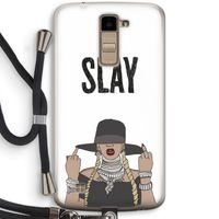 Slay All Day: LG K10 (2016) Transparant Hoesje met koord