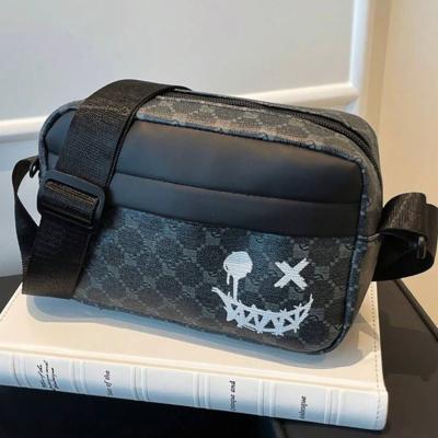 Bon&Bon Schoudertas Heren - Zwart Kunstleer - Moderne Crossbody Tas