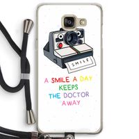 Smile: Samsung Galaxy A5 (2016) Transparant Hoesje met koord