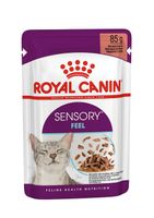 Royal Canin SENSORY Feel in Gravy natvoer kattenvoer zakjes 12x85g - thumbnail