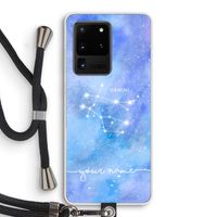 Sterrenbeeld - Licht: Samsung Galaxy S20 Ultra Transparant Hoesje met koord