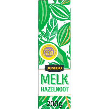Jumbo Melkchocolade Hazelnoot 200 g